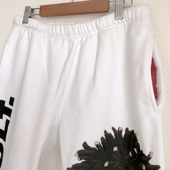 Official Saint Jhn Not A Cult Christian Sex Club Staff Sweatpants White - Picture 4 of 17